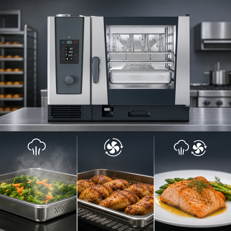 Product image #3 for RATIONAL iCombi Classic 6-Full Size Countertop Combi Oven, Liquid Propane, 208/240V, 1-Phase