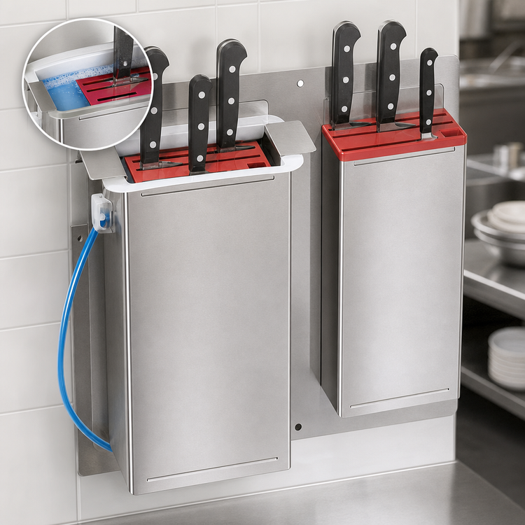 Product image #3 for Edlund Stainless Steel Knife Rack Sanitizing System with Built-In KR-50R