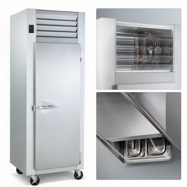 Product image #3 for Traulsen Dealer's Choice 1-Section Reach-In Freezer, Self-Contained, Full-Height Solid Door, Right Hinge