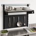Thumbnail image #3 for Cambro Camshelving Elevation Wall-Mounted Task Station Starter Kit, 18 x 36 x 30-1/4 Inches, Black