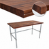 Thumbnail image #3 for John Boos 60 x 30-Inch American Black Walnut Wood Top Work Table with Galvanized Legs