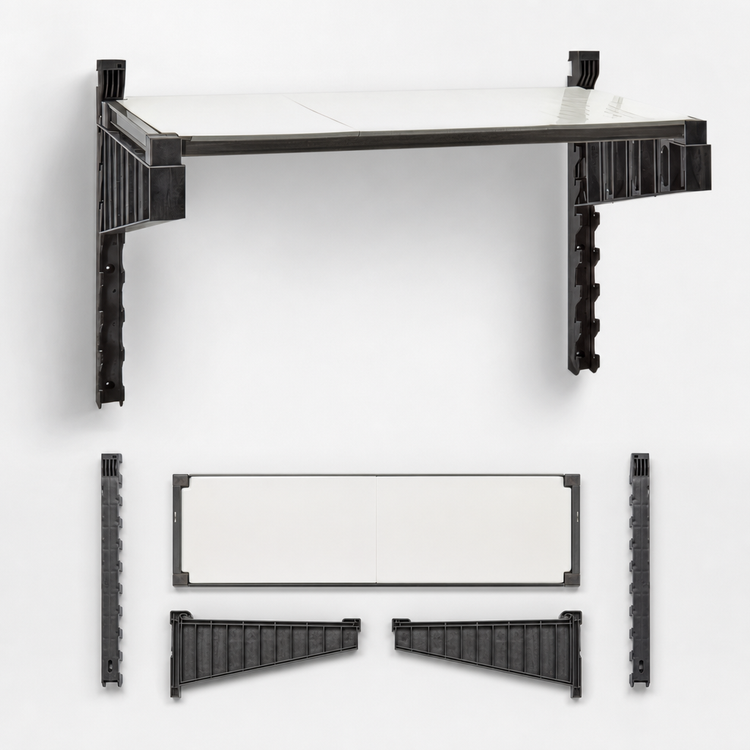 Product image #3 for Cambro Camshelving Elevation Series 18 x 36 Inch Solid Wall Shelf Kit