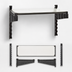 Thumbnail image #3 for Cambro Camshelving Elevation Series 18 x 36 Inch Solid Wall Shelf Kit