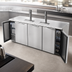 Thumbnail image #3 for True Premier Bar 84-Inch Three-Section Pass-Thru Refrigerated Draft Bar Cooler with 2 Beer Columns