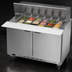 Thumbnail image #4 for Beverage-Air 48-Inch Mega Top Refrigerated Prep Table, Two-Door, 18-Pan