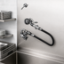 Thumbnail image #3 for T&S Brass Single-Temperature Wall-Mount Pre-Rinse Faucet with 32-Inch Hose and 1.15 GPM Spray Valve
