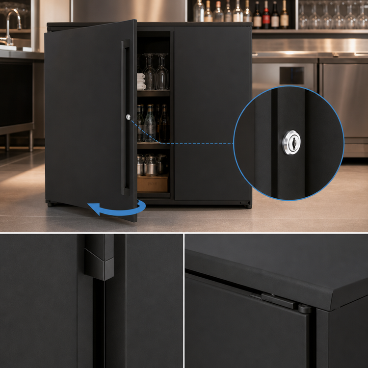 Product image #4 for Perlick Top Shelf 24-Inch Wide Single-Door Back Bar Dry Storage Cabinet