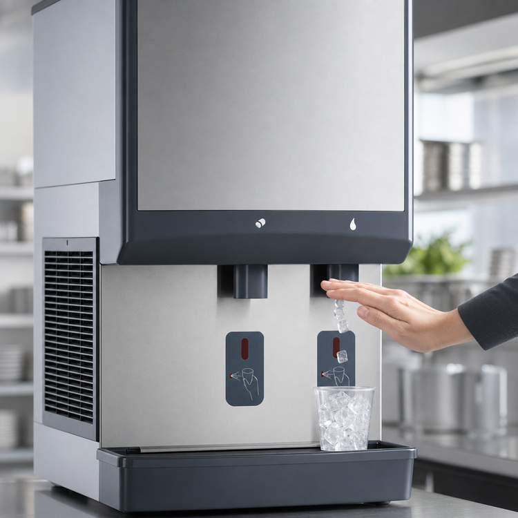 Product image #3 for Follett Symphony Plus 50CI414A-S Countertop Ice and Water Dispenser with SensorSAFE