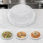 Thumbnail image #3 for American Metalcraft APCU Universal Clear ABS Plastic Plate Cover for 10- to 11-1/2-Inch Round Plates Case of 24
