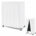 Thumbnail image #3 for Metro 48 x 21 x 62 Inch Banquet Cart Cover, Uncoated Knitted Polyester, White