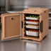 Thumbnail image #4 for Cambro Ultra Pan Carrier Front-Loading Insulated Food Pan Carrier, Coffee Beige