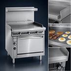 Thumbnail image #3 for Imperial (Middleby) Spec Series IHR-GT36 36-Inch Heavy-Duty Gas Range with 1-Inch Thermostatic Griddle and Standard Oven