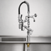 Thumbnail image #3 for T&S Brass EasyInstall Mini Single-Hole Deck-Mount Pre-Rinse Faucet with 8 in. Swing Nozzle and 0.65 GPM Spray Valve