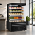 Thumbnail image #3 for 72-Inch Black Open-Front Grab-and-Go Refrigerated Showcase, 40.96 Cu. Ft.