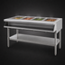 Thumbnail image #3 for Eagle Group Sealed Well Electric Hot Food Table with 4 Wells, Open Shelf Base, 120V