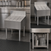 Thumbnail image #3 for Krowne Royal Series Free-Standing Underbar Drainboard, 24 x 24 Inch, Stainless Steel, Open Base