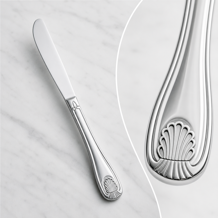 Product image #4 for Winco Toulouse 8-3/4-Inch Dinner Knife, 18/0 Stainless Steel, Extra Heavyweight, Mirror Finish