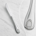 Thumbnail image #4 for Winco Toulouse 0006-08 Dinner Knife, 8-3/4-Inch, 18/0 Stainless Steel, Extra Heavyweight, Mirror Finish Case of 25