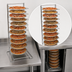 Thumbnail image #4 for American Metalcraft 11-Shelf Chrome Plated Steel Undercounter Pizza Pan Rack
