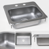 Thumbnail image #3 for John Boos Pro-Bowl Drop-In Single-Compartment Hand Sink with 12-1/2 x 10-1/2 x 6-Inch Bowl