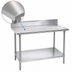 Thumbnail image #3 for Advance Tabco 120-Inch x 30-Inch 304 Stainless Steel Work Table with 5-Inch Backsplash and Adjustable Undershelf