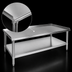 Thumbnail image #3 for John Boos Stainless Steel Equipment Stand with Shelf, 15 in. W x 24 in. D x 24 in. H