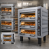 Thumbnail image #3 for BakeMax Double Pan Wide 2-Deck Electric Artisan Stone Deck Oven, 4 Full-Size Pan Capacity