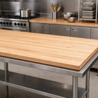 Thumbnail image #3 for John Boos Boos Block KCT8427-O Northern Hard Rock Maple Edge-Grain Kitchen Countertop, 84 x 27 x 1-1/2 in, Oil Finish, No Backsplash