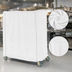 Thumbnail image #3 for Metro Queen Mary & Banquet Cart Cover, 72 x 24 x 74 Inch, White Knitted Polyester, Velcro Fastener
