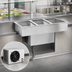 Thumbnail image #3 for Atlas Metal WCMX-2 2-Pan Remote Refrigerated Cold Food Drop-In (Holds 2 Full-Size 12