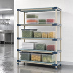 Thumbnail image #3 for Metro MetroMax 4 MF-215474G-S-4 All-Polymer Freestanding Starter Shelving Unit, 4 Open Grid Shelves, 54W x 21D x 74H