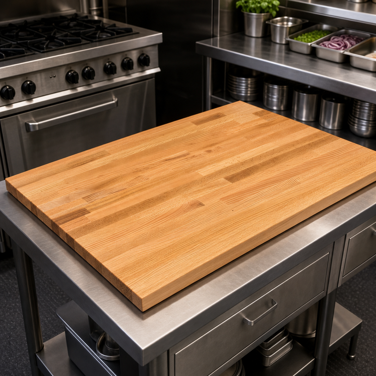 Product image #3 for John Boos Appalachian Red Oak Island Countertop, 48"W x 32"D x 1-1/2" Thick, Varnique Finish