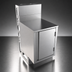 Thumbnail image #4 for BK Resources 21-Inch x 18-Inch Flat Top Underbar Cabinet with Die Wall Base, Stainless Steel