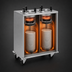 Thumbnail image #3 for Shelleymatic by Delfield CAB2-1450ET Even Temp Heated Enclosed Mobile Two-Stack Dish Dispenser