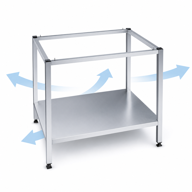 Product image #3 for RATIONAL UG I Stainless Steel Open Stationary Oven Stand for SCC 61 / CMP 101 Series