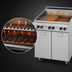 Thumbnail image #3 for Garland Master Series 24-Inch Gas Charbroiler with Briquettes, Storage Base and Reversible Grates