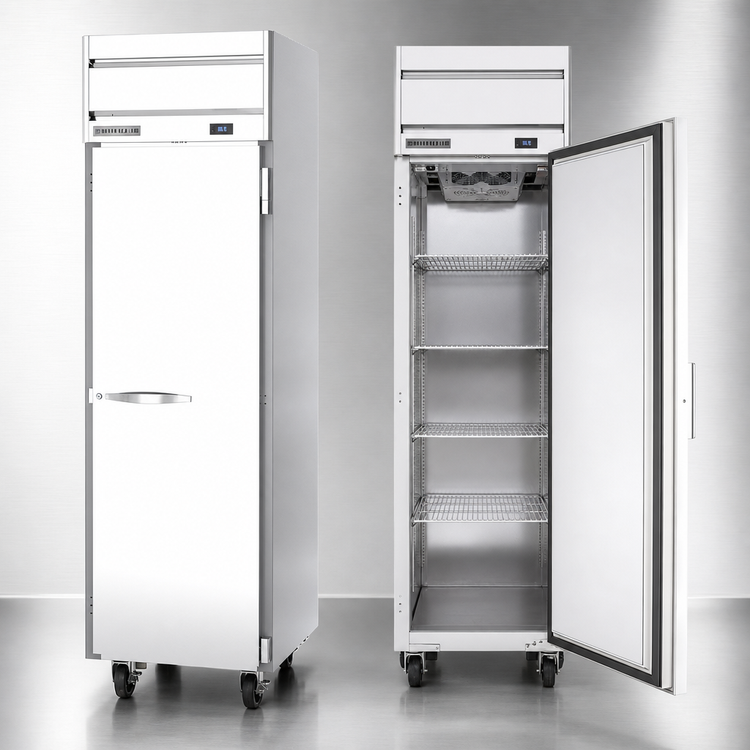 Product image #3 for Beverage-Air Horizon Series One-Section Reach-In Refrigerator, 21.17 Cu. Ft., Right-Hand Solid Hinged Door, Top-Mounted Self-Contained