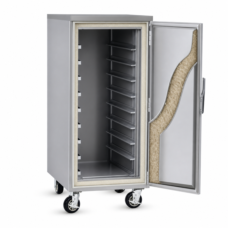Product image #3 for FWE Undercounter Insulated Non-Heated Enclosed Transport Cabinet with 5 Universal Tray Slides