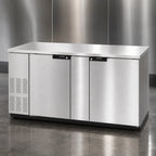 Thumbnail image #3 for Hoshizaki BB69-S 69.5-Inch Two-Section Stainless Steel Back Bar Cooler, 21.8 Cu. Ft., Solid Swing Doors