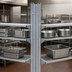 Thumbnail image #3 for Eagle Group Back-To-Back Aluminum Floor-To-Ceiling Cantilever Shelving Upright, 144 Inches High