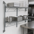 Thumbnail image #3 for Quantum Wall-Mounted Cantilever Double Shelf Unit, 72W x 21D, Gray Epoxy