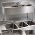 Thumbnail image #3 for Eagle Group 1800 Series 48-Inch Three-Compartment Underbar Sink Unit with Left Drainboard and Faucet