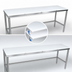 Thumbnail image #3 for John Boos 96 Inch x 24 Inch Reversible Poly Top Trimming Table