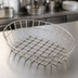 Thumbnail image #3 for American Metalcraft Oblong Stainless Steel Grid Basket, 11 x 8 x 2-1/2 Inches