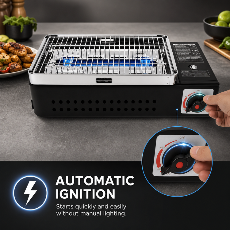 Product image #4 for Whip-it! GrillMate Black Countertop Butane Stove with Carrying Case, 7,200 BTU