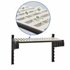 Thumbnail image #4 for Cambro Camshelving® Elevation EWSSK2148V1580 21 x 48 in Wall-Mounted Vented Shelf Kit with 15 in Uprights, Antimicrobial Plates