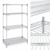 Thumbnail image #3 for Metro Super Adjustable Super Erecta 36-Inch Wide x 21-Inch Deep x 63-Inch High 4-Shelf Starter Wire Shelving Unit, Chrome-Plated