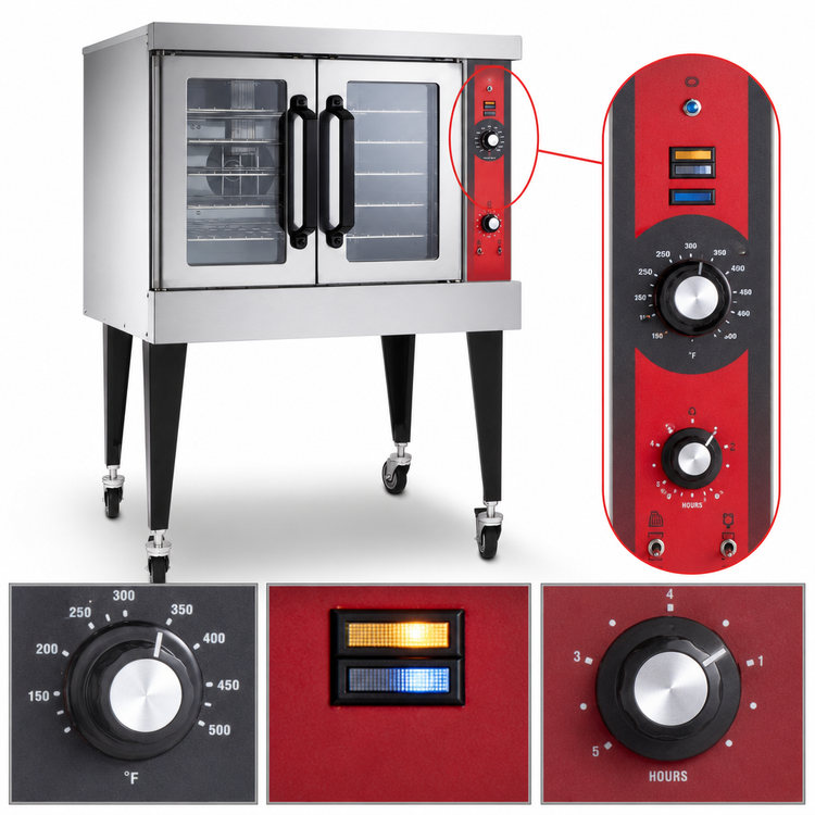 Product image #3 for Vulcan VC5ED Single Deck Full-Size Standard Depth Electric Convection Oven