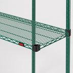 Thumbnail image #3 for Eagle Group EagleGard QA1872E 72"W x 18"D Wire Shelf, 600 lb Capacity, Blue-Green Hybrid Epoxy Finish Case of 2