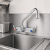 Thumbnail image #3 for T&S Brass B-1128-CR Wall-Mount Workboard Faucet with 8-Inch Centers, 12-Inch Convertible Swing Spout, 2.2 GPM Aerator